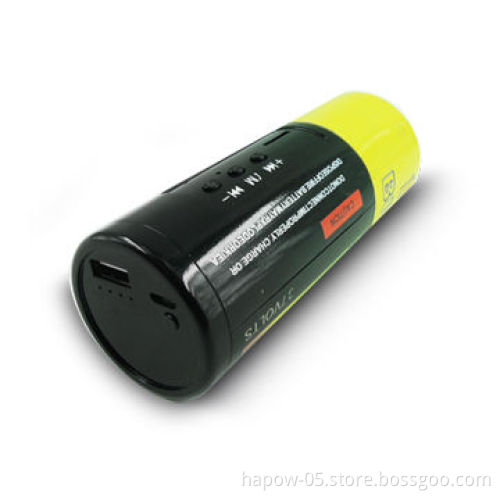 Portable power shape USB power bank with speaker Bluetooth 2.0 + EDR, TF card supportNew